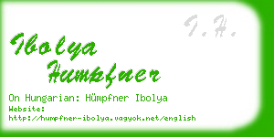 ibolya humpfner business card